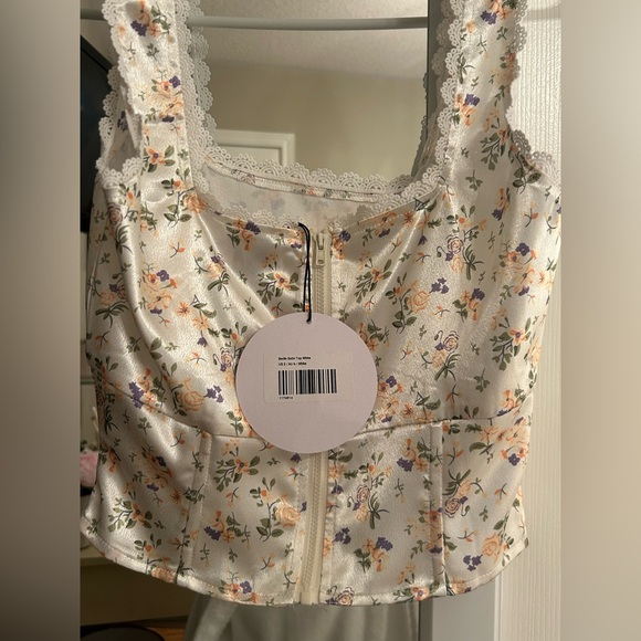 Princess Polly Floral Satin Corset Top - Picture 5 of 7
